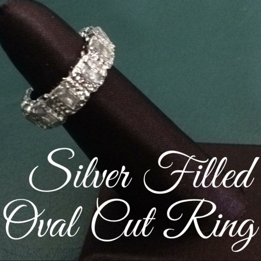 🆕925 Silver Filled Oval Cut WS Ring⭐️